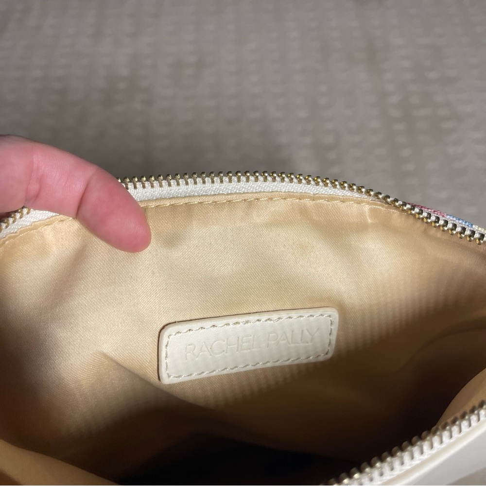 NWOT Rachel Pally leather trimmed reversible printed clutch - Picture 10 of 13